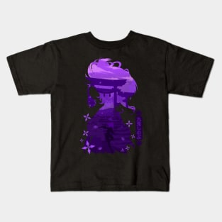 GENSHIN IMPACT KUKI SHINOBU NEGATIVE SPACE Kids T-Shirt